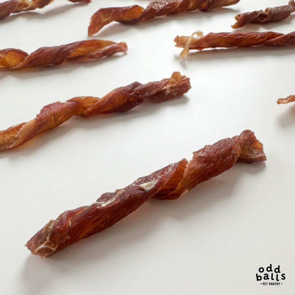 Duck Jerky Twirls