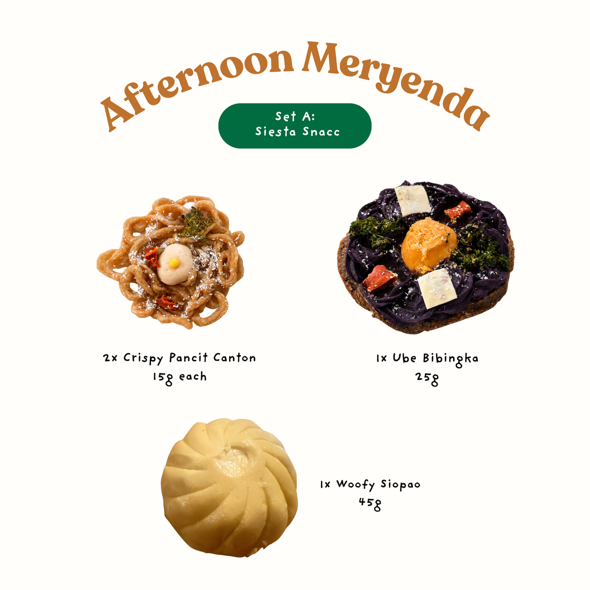 Afternoon Meryenda - Siesta Snacc
